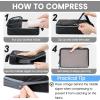 imageBAGAIL 6 Set Ultralight Compression Packing Cubes Packing Organizer for Travel Accessories Luggage Suitcase Backpack6Jet Black