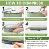 imageBAGAIL 6 Set Ultralight Compression Packing Cubes Packing Organizer for Travel Accessories Luggage Suitcase Backpack6Matcha Green