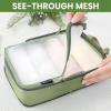 imageBAGAIL 6 Set Ultralight Compression Packing Cubes Packing Organizer for Travel Accessories Luggage Suitcase Backpack6Matcha Green