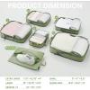 imageBAGAIL 6 Set Ultralight Compression Packing Cubes Packing Organizer for Travel Accessories Luggage Suitcase Backpack6Matcha Green