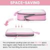 imageBAGAIL 6 Set Ultralight Compression Packing Cubes Packing Organizer for Travel Accessories Luggage Suitcase Backpack6Pink