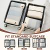 imageBAGAIL 6 Set4 Set Lightweight Compression Packing Cubes for Travel AntiTearing Expandable Organizer Bags for SuitcaseBeige