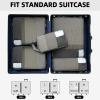 imageBAGAIL 6 Set4 Set Lightweight Compression Packing Cubes for Travel AntiTearing Expandable Organizer Bags for SuitcaseDark Grey