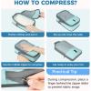 imageBAGAIL 6 Set4 Set Lightweight Compression Packing Cubes for Travel AntiTearing Expandable Organizer Bags for SuitcaseDusty Blue