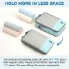 imageBAGAIL 6 Set4 Set Lightweight Compression Packing Cubes for Travel AntiTearing Expandable Organizer Bags for SuitcaseDusty Blue