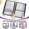 imageBAGAIL 6 Set4 Set Lightweight Compression Packing Cubes for Travel AntiTearing Expandable Organizer Bags for SuitcaseDusty Purple