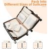 imageBAGAIL 6 Set8 Set10 Set Packing Cubes Various Sizes Packing Organizer for Travel Accessories Luggage Carry On Suitcase08Beige