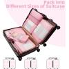 imageBAGAIL 6 Set8 Set10 Set Packing Cubes Various Sizes Packing Organizer for Travel Accessories Luggage Carry On Suitcase08Pink