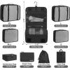 imageBAGAIL 6 Set8 Set10 Set Packing Cubes Various Sizes Packing Organizer for Travel Accessories Luggage Carry On Suitcase10Black