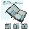 imageBAGAIL 6 Set8 Set10 Set Packing Cubes Various Sizes Packing Organizer for Travel Accessories Luggage Carry On Suitcase10Dusty Blue