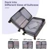 imageBAGAIL 6 Set8 Set10 Set Packing Cubes Various Sizes Packing Organizer for Travel Accessories Luggage Carry On Suitcase10Grey