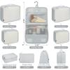 imageBAGAIL 6 Set8 Set10 Set Packing Cubes Various Sizes Packing Organizer for Travel Accessories Luggage Carry On Suitcase10LightGrey