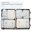imageBAGAIL 6 Set8 Set10 Set Packing Cubes Various Sizes Packing Organizer for Travel Accessories Luggage Carry On Suitcase10LightGrey