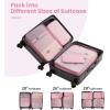 imageBAGAIL 6 Set8 Set10 Set Packing Cubes Various Sizes Packing Organizer for Travel Accessories Luggage Carry On Suitcase10Pink