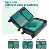imageBAGAIL 6 Set8 Set10 Set Packing Cubes Various Sizes Packing Organizer for Travel Accessories Luggage Carry On Suitcase10Teal