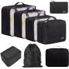 imageBAGAIL 8 Set Packing Cubes Luggage Packing Organizers and Clear Bag Stadium Approved