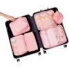 imageBAGAIL 8 Set Packing Cubes Luggage Packing Organizers for Travel AccessoriesPewter ColorBlush Pink