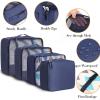 imageBAGAIL 8 Set Packing Cubes Luggage Packing Organizers for Travel AccessoriesPewter ColorIndigo