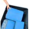 imageBAGAIL 8 Set Packing Cubes Luggage Packing Organizers for Travel AccessoriesPewter ColorLight Blue