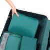 imageBAGAIL 8 Set Packing Cubes Luggage Packing Organizers for Travel AccessoriesPewter ColorTeal
