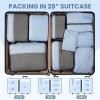 imageBAGAIL 8 Set9 Set Packing Cubes Luggage Packing Organizer for Travel Suitcase Packing Bags for Travel AccessoriesCelestial Blue