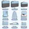 imageBAGAIL 8 Set9 Set Packing Cubes Luggage Packing Organizer for Travel Suitcase Packing Bags for Travel AccessoriesCelestial Blue
