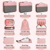 imageBAGAIL 8 Set9 Set Packing Cubes Luggage Packing Organizer for Travel Suitcase Packing Bags for Travel AccessoriesCoral Pink
