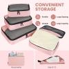 imageBAGAIL 8 Set9 Set Packing Cubes Luggage Packing Organizer for Travel Suitcase Packing Bags for Travel AccessoriesCoral Pink