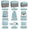 imageBAGAIL 8 Set9 Set Packing Cubes Luggage Packing Organizer for Travel Suitcase Packing Bags for Travel AccessoriesDusty Blue