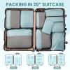 imageBAGAIL 8 Set9 Set Packing Cubes Luggage Packing Organizer for Travel Suitcase Packing Bags for Travel AccessoriesDusty Blue