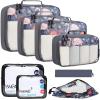 imageBAGAIL 8 Set9 Set Packing Cubes Luggage Packing Organizer for Travel Suitcase Packing Bags for Travel AccessoriesFlamingo