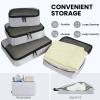 imageBAGAIL 8 Set9 Set Packing Cubes Luggage Packing Organizer for Travel Suitcase Packing Bags for Travel AccessoriesLight Grey