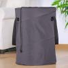 imageBAGAIL 85L Pop Up Laundry Hamper Bucket Cylindric Foldable Clothes Bag Folding Washing BinLarge Capacity Collapsible Drawstring Closure Polyester Laundry Storage Basket with HandlesDark Grey