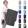 imageBAGAIL 85L Pop Up Laundry Hamper Bucket Cylindric Foldable Clothes Bag Folding Washing BinLarge Capacity Collapsible Drawstring Closure Polyester Laundry Storage Basket with HandlesDark Grey