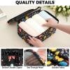 imageBAGAIL 9 Set Packing Cubes Luggage Packing Organizers for Travel AccessoriesBlack floral