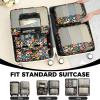 imageBAGAIL 9 Set Packing Cubes Luggage Packing Organizers for Travel AccessoriesBlack floral