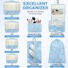 imageBAGAIL 9 Set Packing Cubes Luggage Packing Organizers for Travel AccessoriesBlue paisley