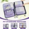 imageBAGAIL 9 Set Packing Cubes Luggage Packing Organizers for Travel AccessoriesDusty Purple