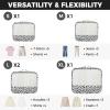 imageBAGAIL 9 Set Packing Cubes Luggage Packing Organizers for Travel AccessoriesGrey leopard