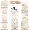 imageBAGAIL 9 Set Packing Cubes Luggage Packing Organizers for Travel AccessoriesKhaki checkered