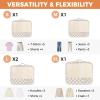 imageBAGAIL 9 Set Packing Cubes Luggage Packing Organizers for Travel AccessoriesKhaki checkered