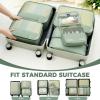 imageBAGAIL 9 Set Packing Cubes Luggage Packing Organizers for Travel AccessoriesMatcha Green