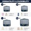 imageBAGAIL 9 Set Packing Cubes Luggage Packing Organizers for Travel AccessoriesNavy leaf