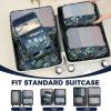 imageBAGAIL 9 Set Packing Cubes Luggage Packing Organizers for Travel AccessoriesNavy leaf