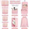 imageBAGAIL 9 Set Packing Cubes Luggage Packing Organizers for Travel AccessoriesPink