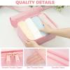 imageBAGAIL 9 Set Packing Cubes Luggage Packing Organizers for Travel AccessoriesPink