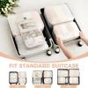 imageBAGAIL 9 Set Packing Cubes Luggage Packing Organizers for Travel AccessoriesPink floral