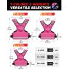 imageBAGAIL Adjustable Weighted Vest 410lb1218lb2032lb Rucking Vest for Women ampamp Men with 6 Weights ampamp Large Pocket Weight Vest for Home Workouts Running Walking and Strength TrainingPink