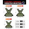 imageBAGAIL Adjustable Weighted Vest 410lb1218lb2032lb Rucking Vest for Women ampamp Men with 6 Weights ampamp Large Pocket Weight Vest for Home Workouts Running Walking and Strength TrainingGreen