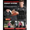 imageBAGAIL Adjustable Weighted Vest 410lb1218lb2032lb Rucking Vest for Women ampamp Men with 6 Weights ampamp Large Pocket Weight Vest for Home Workouts Running Walking and Strength TrainingPink